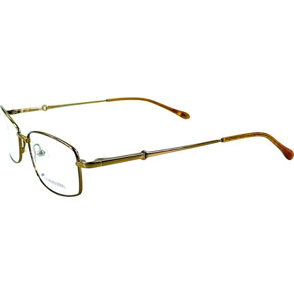 Safilo Elasta 4814 Womens Metal Eyeglass Frame 0NMC Gold Polished 51-16 Italy
